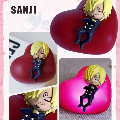 Lámpara de noche LED de One Piece Luffy Zoro Nami Sanji: lámpara de figura de anime con brillo suave para dormitorio, regalo perfecto para niños y decoración de habitación