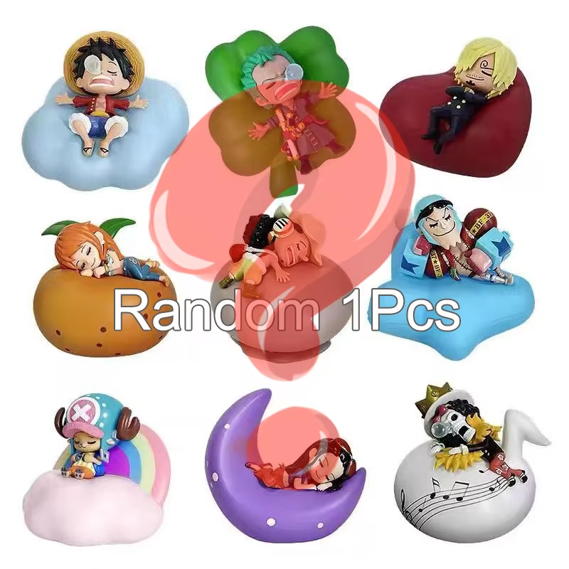 Lámpara de noche LED de One Piece Luffy Zoro Nami Sanji: lámpara de figura de anime con brillo suave para dormitorio, regalo perfecto para niños y decoración de habitación