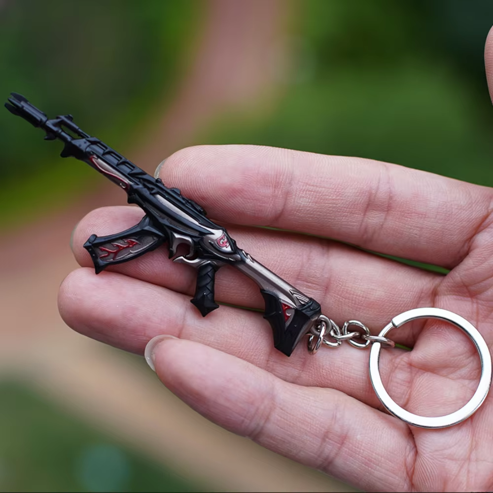 Valorant Keychain Set - Reaver Karambit, Vandal & Weapon Model Collectibles