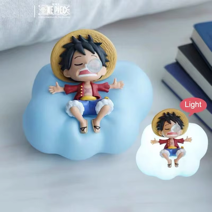 Lámpara de noche LED de One Piece Luffy Zoro Nami Sanji: lámpara de figura de anime con brillo suave para dormitorio, regalo perfecto para niños y decoración de habitación