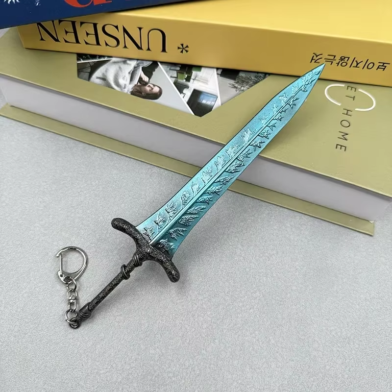 20cm Dark Moon Greatsword Ranni Replica – Elden Ring Metal Weapon Model, 1:6 Scale Collectible Action Figure Accessory