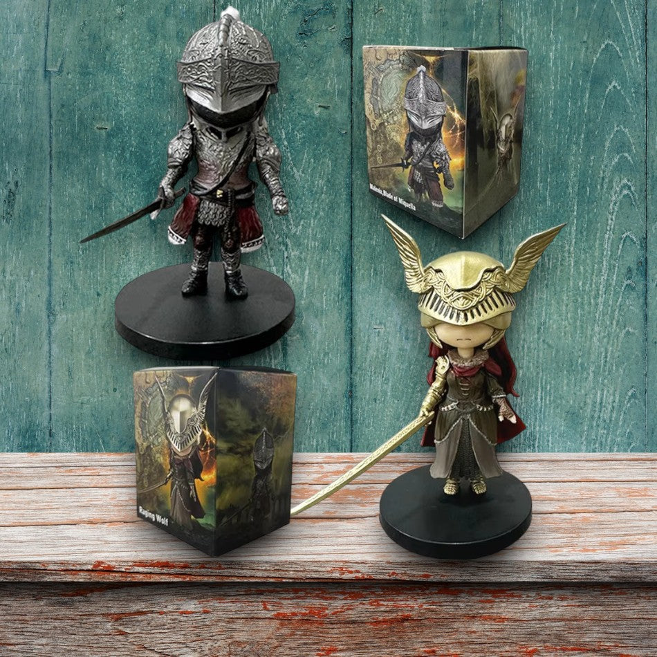 Minifiguras de acción de Elden Ring: Ranni, Malenia, Melina y Half-Wolf, coleccionables de PVC