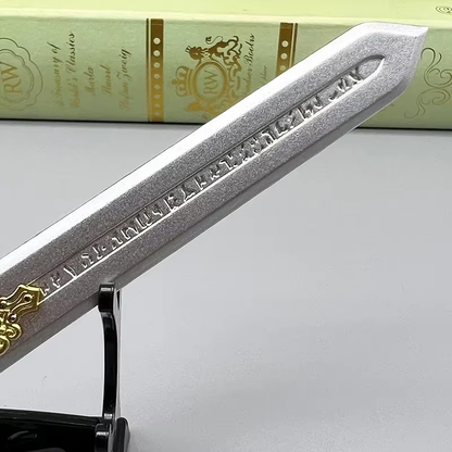 21cm Royal Greatsword Blaidd the Half-Wolf - Elden Ring Metal Weapon Replica, Authentic Collectible Model, Action Figure Accessory Toy