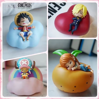 Lámpara de noche LED de One Piece Luffy Zoro Nami Sanji: lámpara de figura de anime con brillo suave para dormitorio, regalo perfecto para niños y decoración de habitación