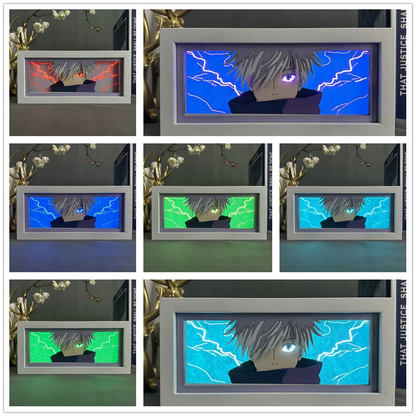 Gojo Lightbox – Jujutsu Kaisen LED-Display-Dekor für Anime-Fans