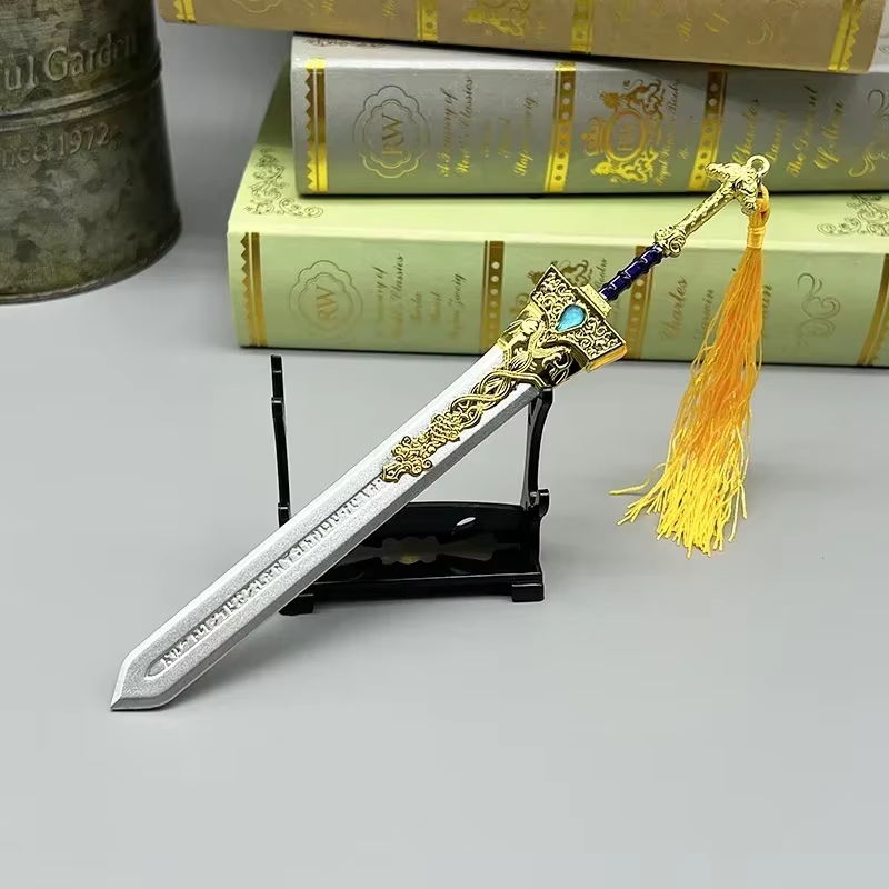 Espada real de 21 cm Blaidd el medio lobo - Réplica de arma de metal de Elden Ring, modelo coleccionable auténtico, accesorio de figura de acción de juguete