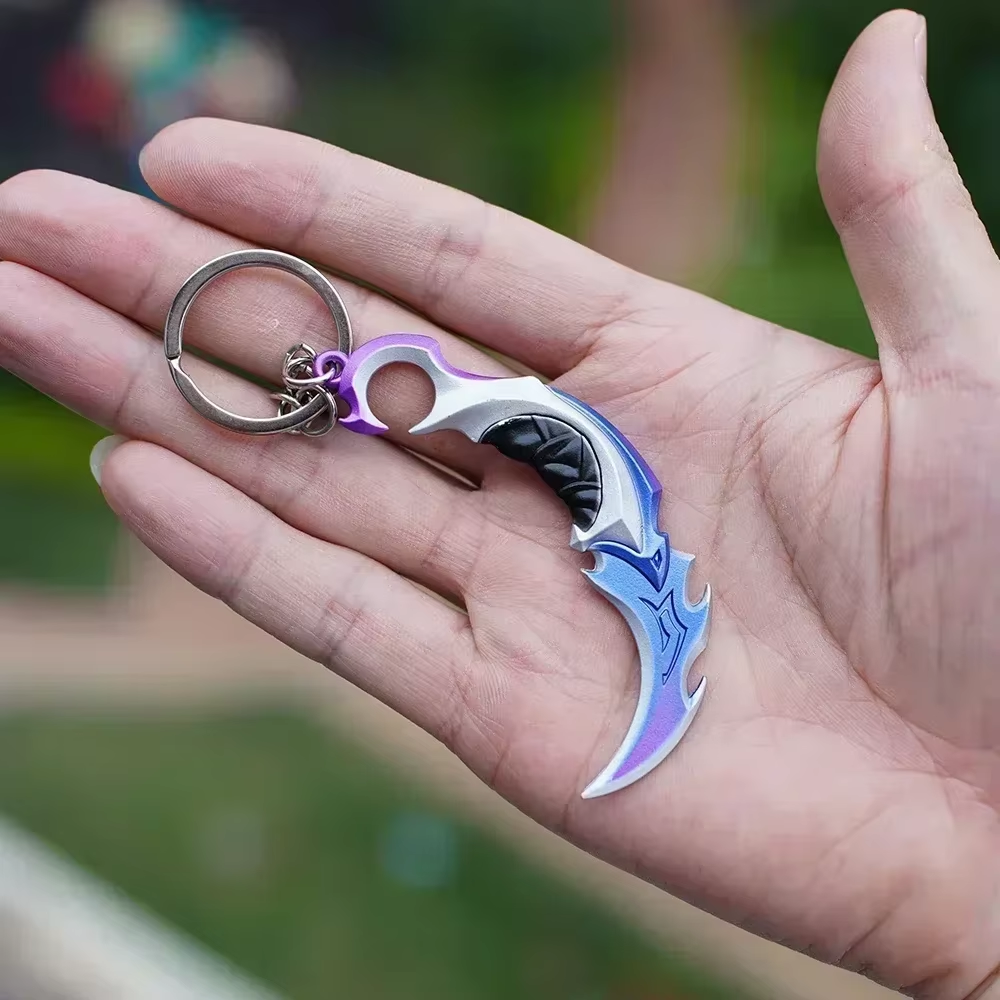 Valorant Keychain Set - Reaver Karambit, Vandal & Weapon Model Collectibles