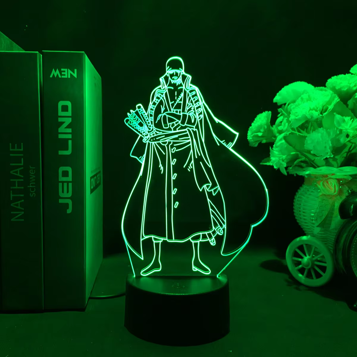 One Piece Monkey D. Luffy Wanted Card LED Nightlight - Cool Acrylic Stand for Kids & Birthday Gifts