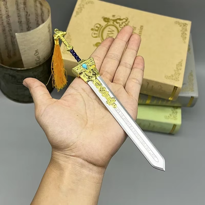 21cm Royal Greatsword Blaidd the Half-Wolf - Elden Ring Metal Weapon Replica, Authentic Collectible Model, Action Figure Accessory Toy