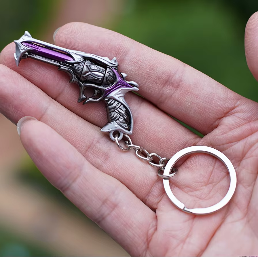 Valorant Keychain Set - Reaver Karambit, Vandal & Weapon Model Collectibles