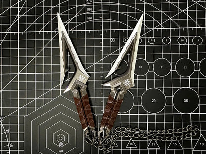 Valorant Kuronami no Yaiba A Pair Game Metal Prop 3D Alloy Carving