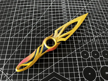 Mystbloom kunai 3D Alloy Carving Blade Blunt